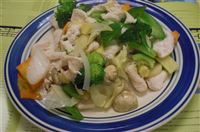 Steamed Chicken w. Mixed Vegetable